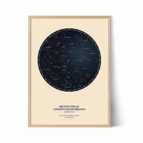 Mapa Estelar Personalizado Mapa De Estrellas Positive Prints