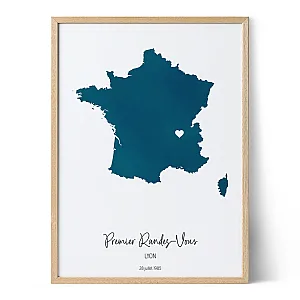 Carte aquarelle « Notre premier rendez-vous »