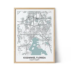 Kissimmee city map poster