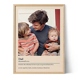 Póster de la Definición de Papá