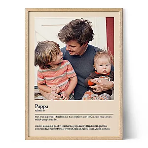 Definition av pappa Poster