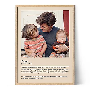 Affiche Définition Papa