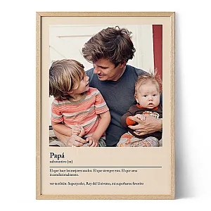 Póster Definición de Papá