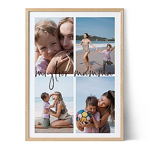 Mamma 4 Foto Collage Fotografico