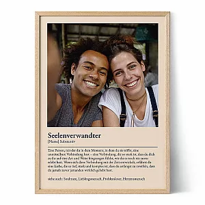 Personalisiertes Definition Poster — personalisiertes Geschenk für Ihn - Schweiz