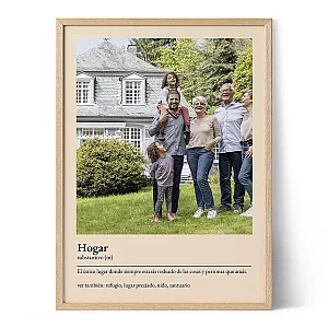 Póster de definición de la casa — impresión artística personalizada