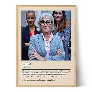 Retired Definition Poster