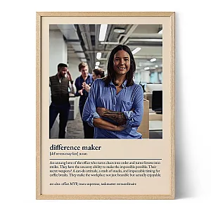 Difference Maker Definition Poster