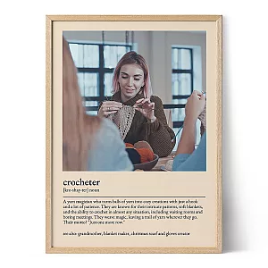 Crocheter Definition Poster