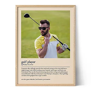 Golf Player Definition Poster