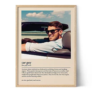 Car Guy Definition Poster