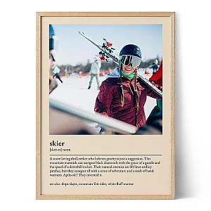Skier Definition Poster