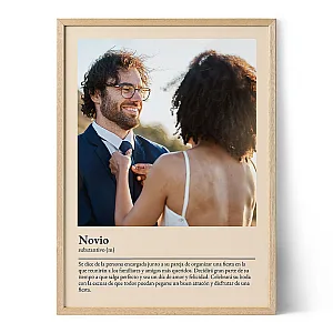 Póster Definición de Novio