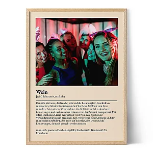 Wein Definition Poster