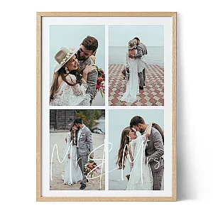 Mr & Mrs 4 Photo Collage