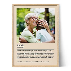 Póster de definición de la abuela