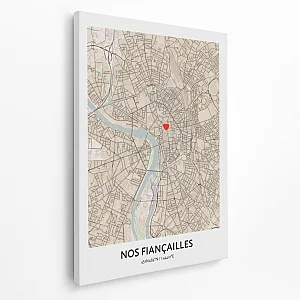 Toile de Carte de Fiançailles