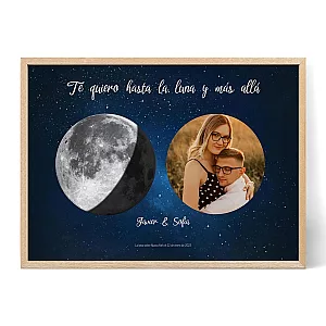Noche de compromiso Fase lunar con foto