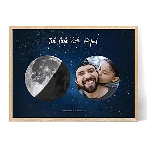 Papas besonderer Mond mit Foto