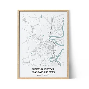 Northampton city map poster