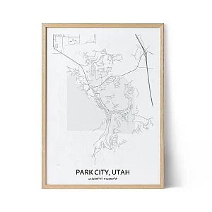 Park City city map poster