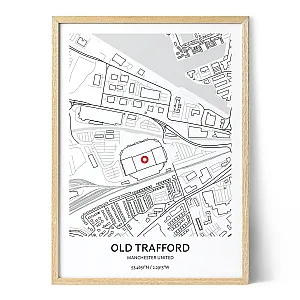 Manchester United Old Trafford Stadium Map