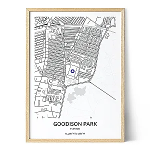 Everton Goodison Park Stadium Map