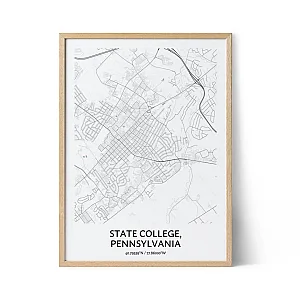 State College city map poster