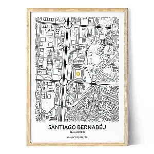 real madrid santiago bernabeu stadium map