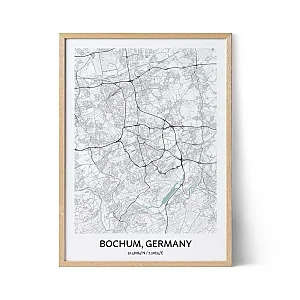 Bochum Stadtplan Poster