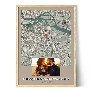 Początek Naszej Przygody Mapa ze Zdjęciem 1