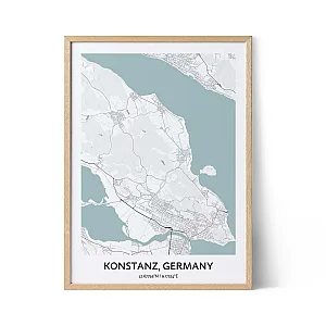 Poster della mappa di Costanza