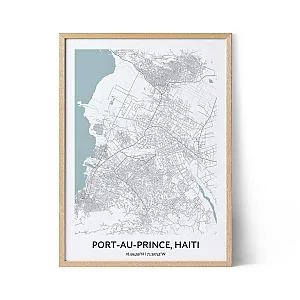 Port-Au-Prince city map poster