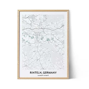 Poster della mappa di Rinteln