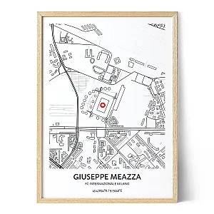 Mappa dello Stadio Giuseppe Meazza dell’FC Inter