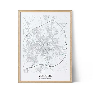York city map poster