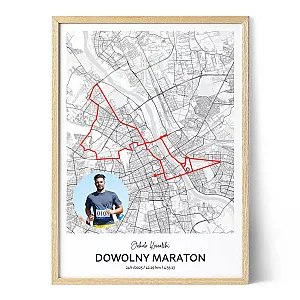 Packshot_PL_Trasa maratonu – plakat personalizowany