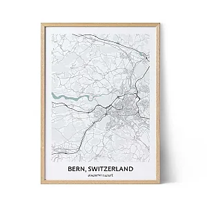 Berner Stadtplan Poster