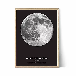 Arte digital de la Luna — impresión artística personalizada
