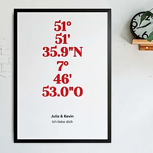 koordinaten geschenk