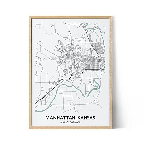 Manhattan Stadtplan Poster