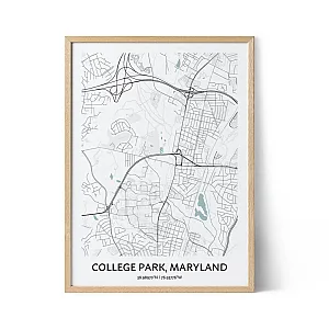 College Park city map poster