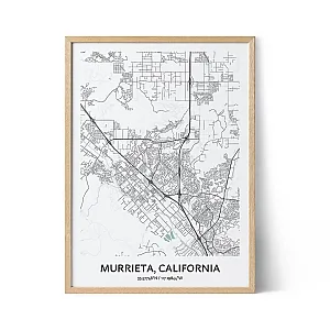 Murrieta city map poster