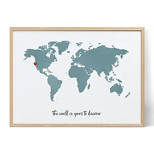 Watercolor World Map