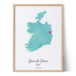 Custom Watercolor Map
