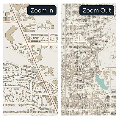 City Map zoom