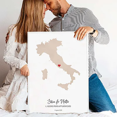 Mappa acquerellata del nostro primo appuntamento
