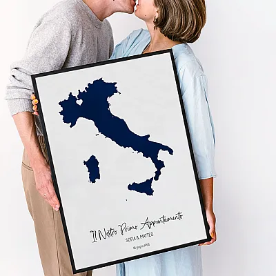 Mappa acquerellata del nostro primo appuntamento