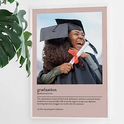 Custom Graduation Definition Poster