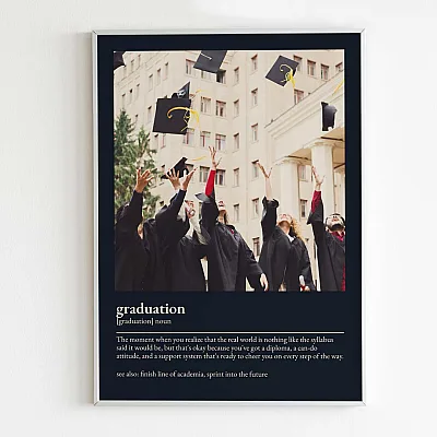 Personalized Graduation Definition Poster